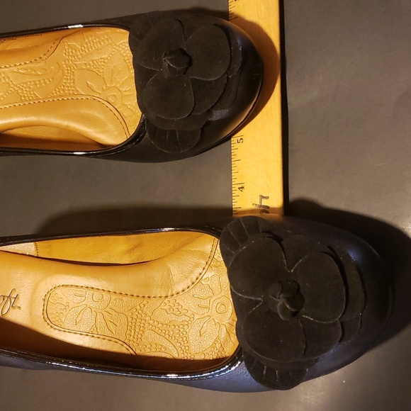 Eurosoft Black Flora Heels Size 8M - Picture 11 of 11